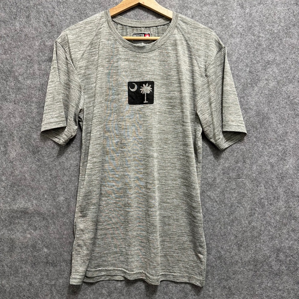 Outfitter Trading Co T Shirt Mens Small Gray South Carolina Palmetto Tree Tech